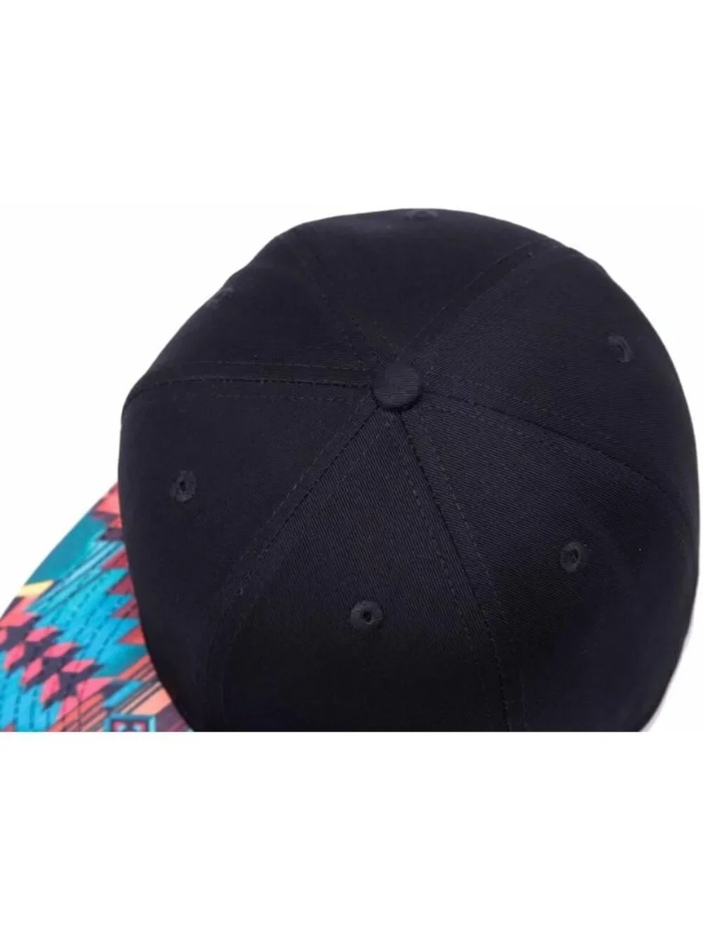 Unisex Light Wave Snapback Hat Hip Hop Style Colorful Adjustable Baseball Cap